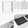 Sodo vazonas 3 vnt. Balta 120 x 40 x 125,5 cm PP