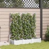 Sodo vazonas 3 vnt. Balta 120 x 40 x 125,5 cm PP