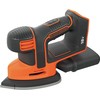 Black & Decker Juodas & Decker Akumuliatorinis trikampis šlifuoklis Juodas & Decker BDCDS18N-XJ; 18 V (be akumuliatoriaus ir pakrovėjo)