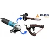 Šlifuoklis Glob INOX1 Nerūdijančio plieno apdirbimo rinkinys (šlifuoklis Makita 9565CVR, GS01-00, GS03-00, šlifavimo juostų rinkinys)