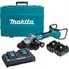 akumuliatorinė kampinis šlifuoklis 230 mm, 2 x 18 V, 2 x 5,0Ah Li-Ion AWS Makita [DGA901T2U1]