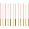 Party Deco PartyDeco wieczki urodz.gładkie róż14cm A12 67769