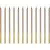 Party Deco Žvakutės gimtadienio 12 vnt 14cm rausvai auksinės