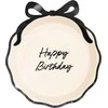 PartyDeco Talerzyki pap.Happy B-day su kokard.mix 24 A6 80010