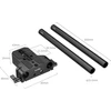 SmallRig SmallRig 5609, Mounting plate, Juodas, Carbon fibre, Silicone, 1/4, 3/8'', Carbon Fiber Rod (15mm) x 2 Bottom Mount Plate x 1 1/4''-20 Screw x 3 3/8''-16 Screw x 1 Allen..., 106 mm