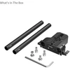 SmallRig SmallRig 5609, Mounting plate, Juodas, Carbon fibre, Silicone, 1/4, 3/8'', Carbon Fiber Rod (15mm) x 2 Bottom Mount Plate x 1 1/4''-20 Screw x 3 3/8''-16 Screw x 1 Allen..., 106 mm