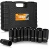 Smart Ilgų smūginių galvučių rinkinys 1/2" 10-32 mm [16 vnt.]