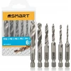 SMART365 rinkinys srieginiai grąžtai 1/4" hss m3-m10 [6 vnt.]