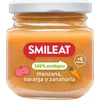 Ekologiškas desertas kūdikiams po 6 mėnesių Obuolių morkų apelsinas Smileat 130g
