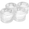 Plastikiniai SMJ ratukai riedlentėms 59x46mm /4vnt./ balti ir skaidrūs