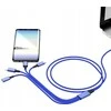 Smrter smrter Hydra ELITE 6in1 Nylon-Ladekabel USB kabelis tipas USB-C, tamsiai mėlyna mažmeninė prekyba