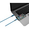 SMRTER Greitas didelės spartos duomenų kabelis, USB-C/USB-A – Lightning, kombinuotas kištukas, mėlynas
