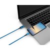 Cololight SMRTER Greitas didelės spartos duomenų kabelis, USB-C/USB-A kombinuotas kištukas, mėlynas