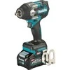 Makita 40V akumuliatorinis veržliasukis su baterija ir kabliu