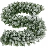 Snow-covered Christmas medžio garland 2.7m HQ Ruhhy 26244