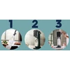 Gėrimų gazavimo aparato SodaStream vandens buteliai Fuse, 1l, 2 vnt, mozaika