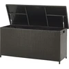 Beliani Sodo dėžė MODENA 126 cm 46 cm Ruda