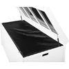 Beliani Garden Box MODENA Technorattan 158 cm 63 cm Baltas