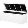 Beliani Garden Box MODENA Technorattan 158 cm 63 cm Baltas