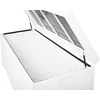 Beliani Garden Box MODENA Technorattan 158 cm 63 cm Baltas