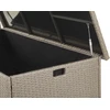 Beliani Garden Box MODENA Technorattan 155 cm 75 cm rusvai gelsvas-pilka