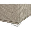 Beliani Garden Box MODENA Technorattan 155 cm 75 cm rusvai gelsvas-pilka