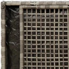 sodo suoliukas su daiktadėže ir pagalvėle, pilkas, 100 cm, polirotangas