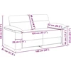 Dvivietė sofa, tamsiai pilka, 160x81x84 cm, audinys