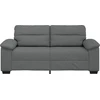 Dvivietė sofa, tamsiai pilka, 180x81x84 cm, audinys
