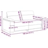 Dvivietė sofa, tamsiai pilka, 180x81x84 cm, audinys