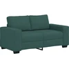 Dvivietė sofa, tamsiai žalia, 160x77x82 cm, audinys