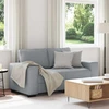 Dvivietė sofa, šviesiai pilka, 160x77x82 cm, audinys