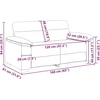 Dvivietė sofa, šviesiai pilka, 160x81x84 cm, audinys