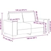 Dvivietė sofa, šviesiai pilka, 160x77x82 cm, audinys