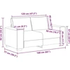 Dvivietė sofa, juoda, 160x77x82 cm, audinys
