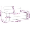 Dvivietė sofa, juoda, 160x81x84 cm, audinys