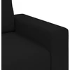 Dvivietė sofa, juoda, 180x77x82 cm, audinys