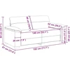 Dvivietė sofa, juoda, 180x81x84 cm, audinys