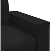 Dvivietė sofa, juoda, 180x78x84 cm, aksominė