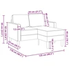 Dvivietė sofa su šezlongu, L formos, juoda, 125 cm, dirbtinė oda