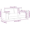 Trivietė sofa, tamsiai žalia, 220x77x82 cm, aksomas