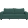 Trivietė sofa, tamsiai žalia, 220x77x82 cm, audinys
