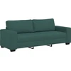 Trivietė sofa, tamsiai žalia, 220x77x82 cm, audinys