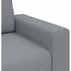 Trivietė sofa, šviesiai pilka, 220x77x82 cm, audinys