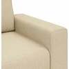 Trivietė sofa, kreminės spalvos, 220x77x82 cm, audinys