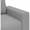 Trivietė sofa, debesų pilka, 220x77x82 cm, audinys