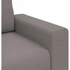 Trivietė sofa, pilkai ruda, 220x77x82 cm, audinys