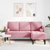 Sofa Sofos komplektas su pagalve Rožinė Poliesteris