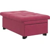 Sofa lova Vyno raudona 194 x 67 x 82 cm Aksomas
