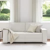 Dvivietė sofa Baltas 180 cm Dirbtinė oda